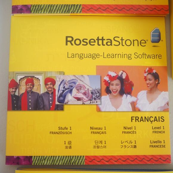 Rosetta Stone French Francais Level 1 Version 4 Learn Language With‎ Headphones - Picture 4 of 16